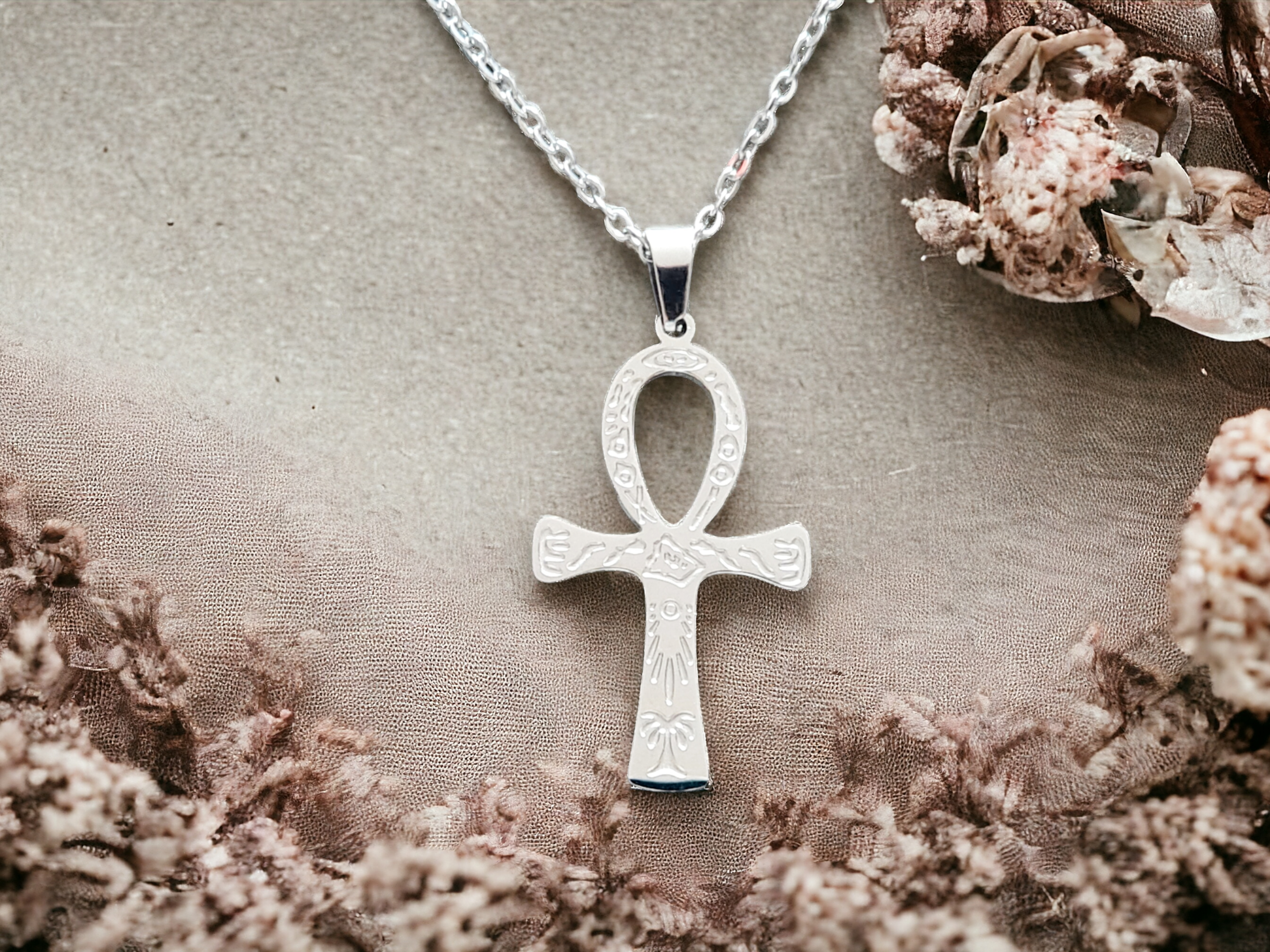 Pendentif Ankh (croix De Vie) En Acier - Longueur 3 Cm - Neuf Avec étiquettes - Marque OxcmoBijoux