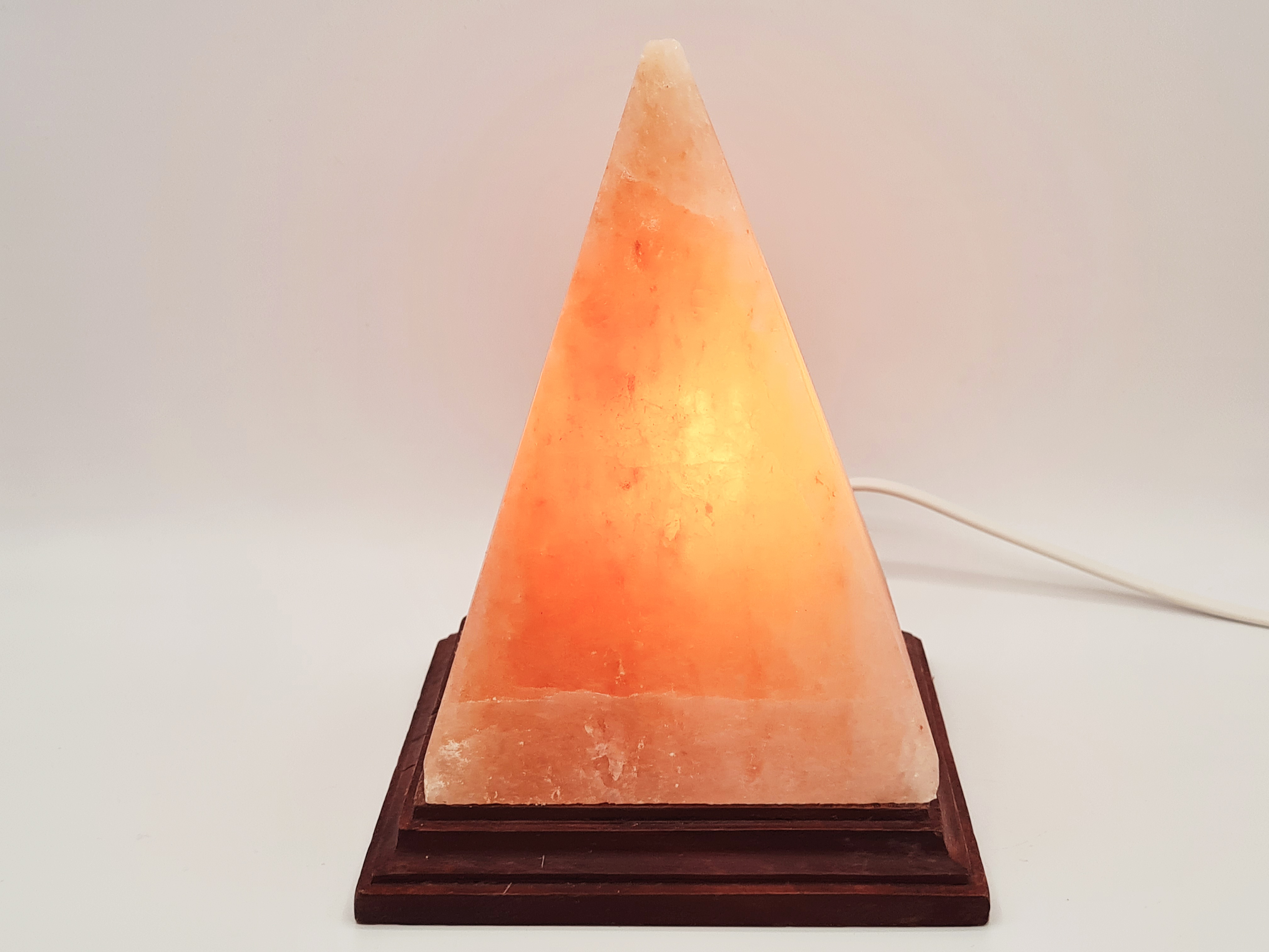 Pyramide de lampe de sel de l' Himalaya, Cordon d'alimentation, Ampoule  15 watts