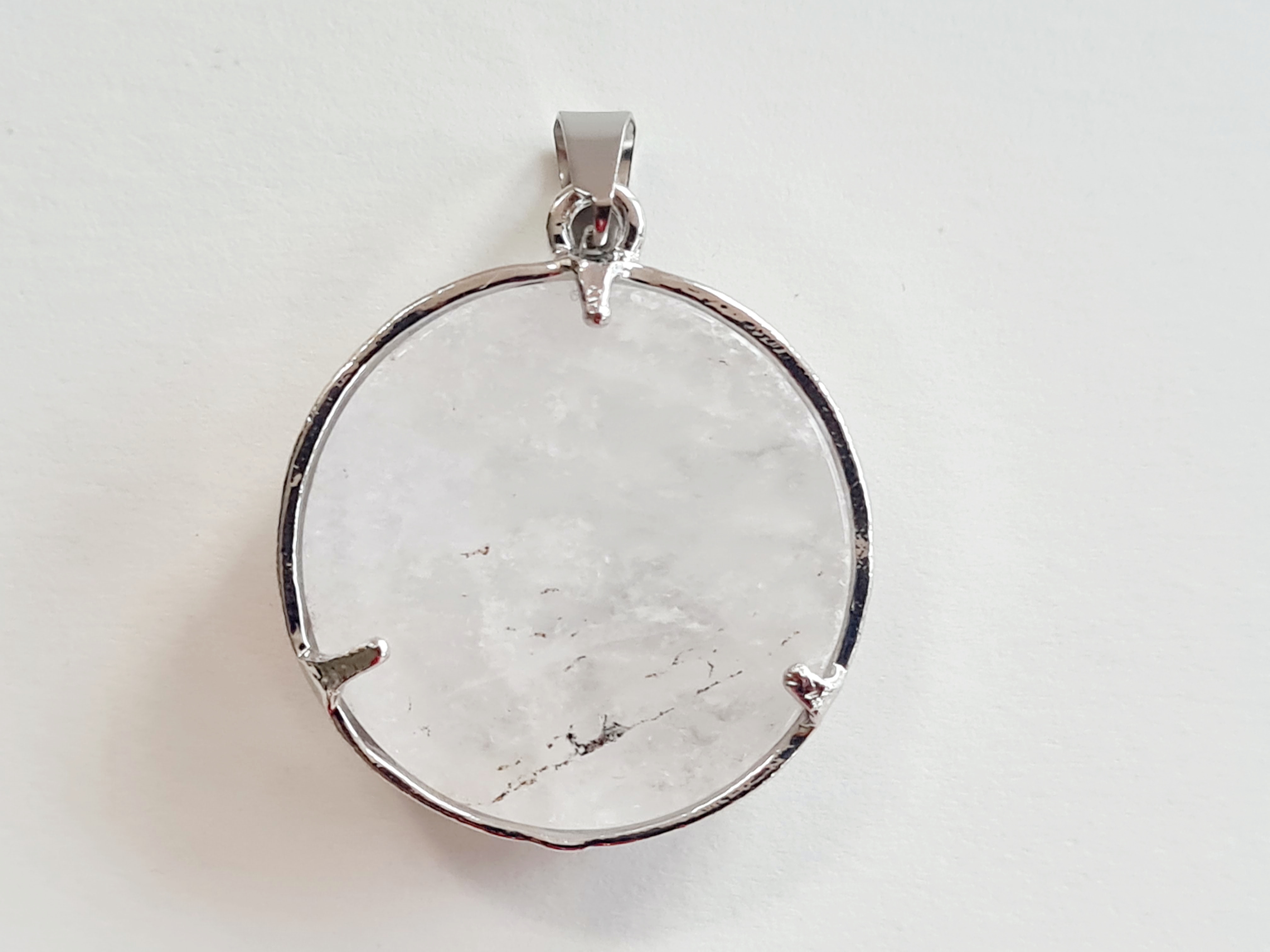 Pendentif Ovale En Cristal De Roche – Pierre Naturelle – Lithothérapie