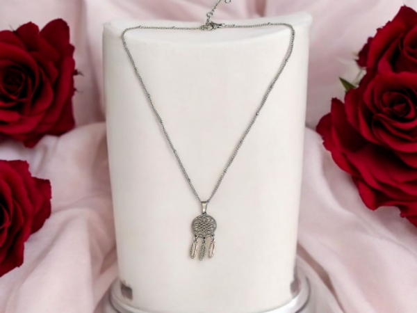 collier attrape rêve acier inoxydable