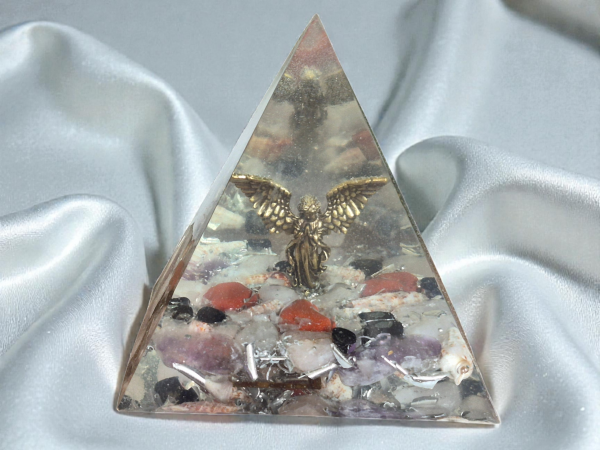 Pendentif Goutte En Agate Fumée Et Argent - Décor Embossé Et Gravé - Bijou Occasion Pour Femme