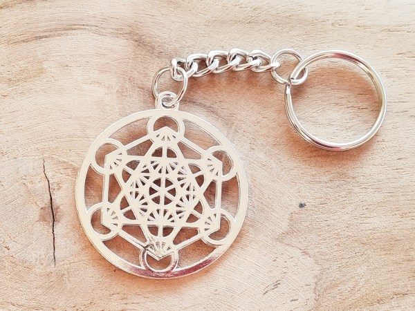 Boucles D’oreilles Nœud De Sorcière Et Cube Metatron – Acier Inoxydable, Design Géométrique Sacré, Pendantes (amulette, Cadeau Spiritualité)
